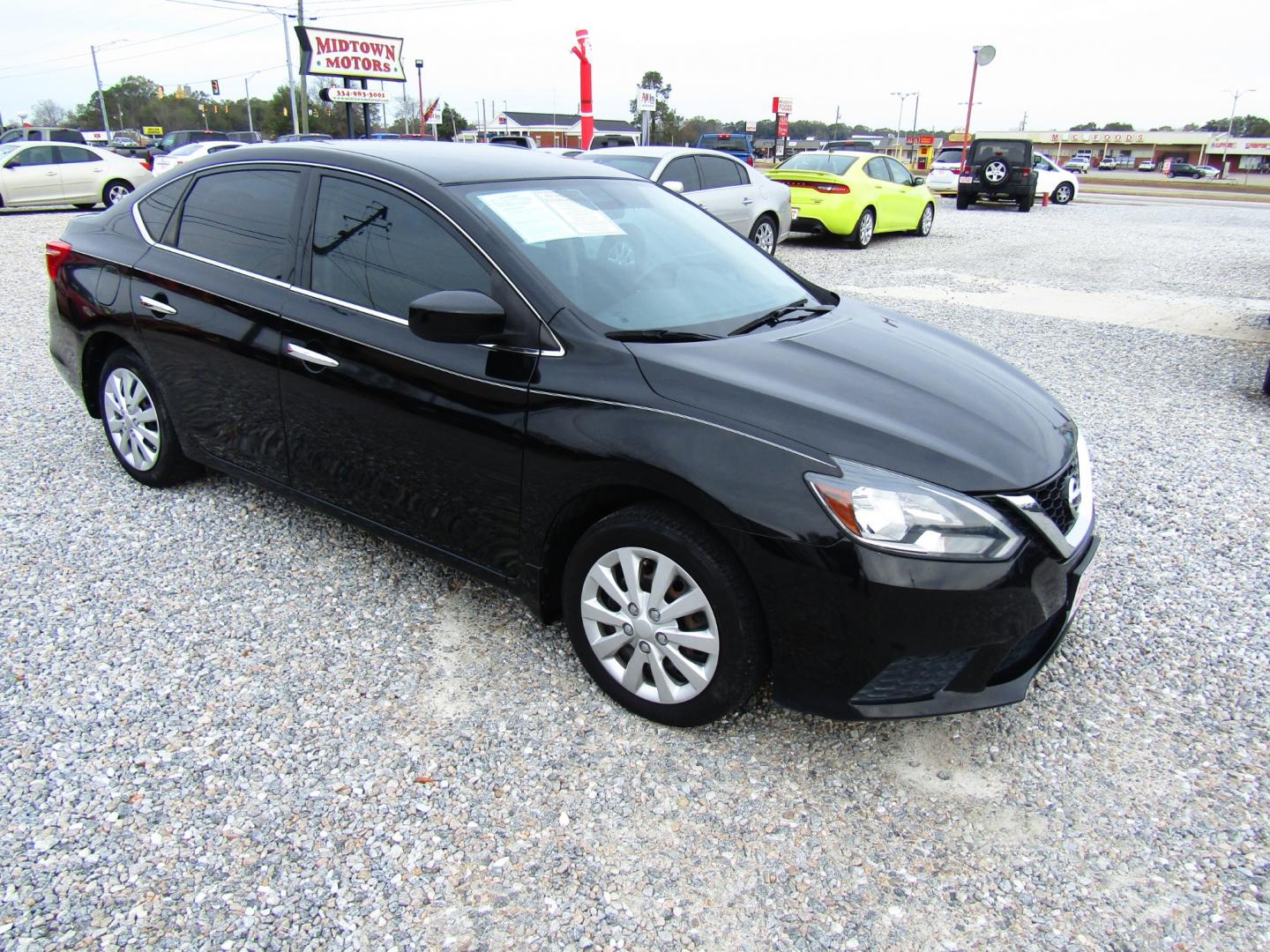 2018 Black Nissan Sentra S CVT (3N1AB7AP7JY) with an 1.8L L4 SFI DOHC 16V engine, Automatic transmission, located at 15016 S Hwy 231, Midland City, AL, 36350, (334) 983-3001, 31.306210, -85.495277 - Photo#0